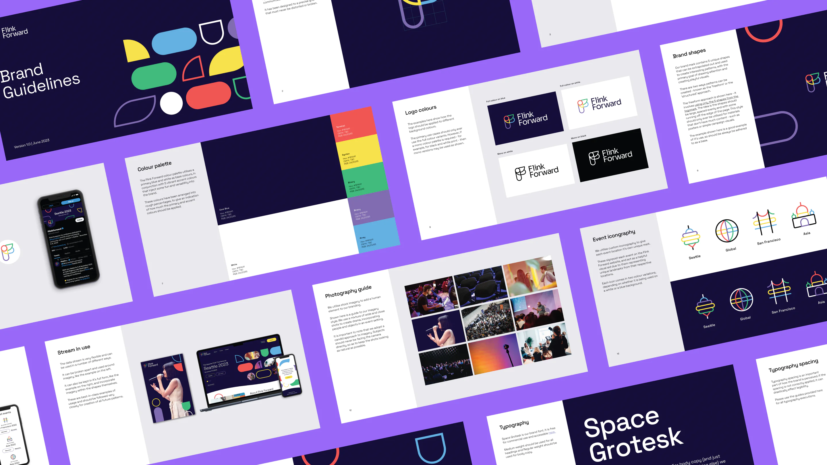 Flink Forward brand guidelines showcase